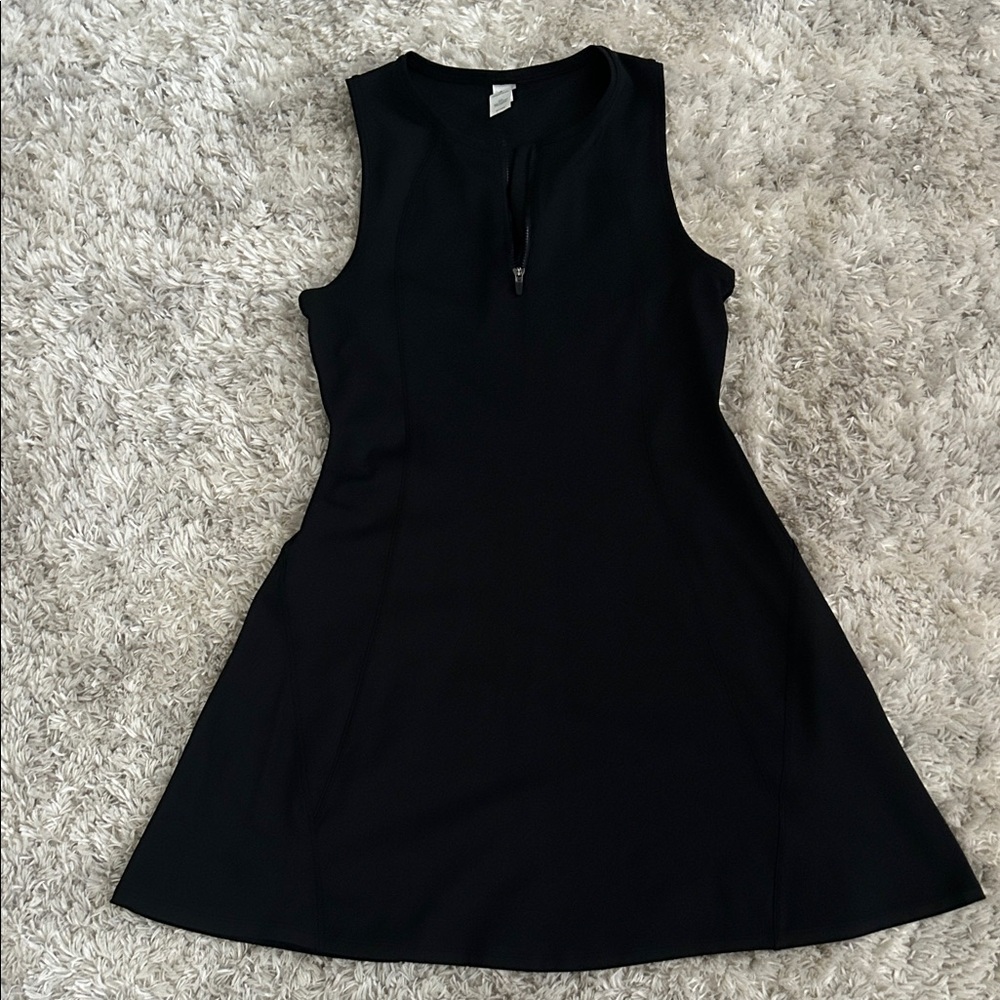 90 Degree By Reflex Black Mini Athletic Dress
